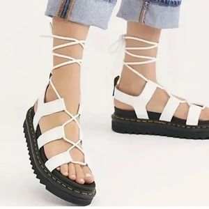 Dr Marten Nartilla Lace Up Platform Sandal Sz 6